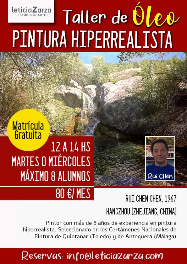 INFO_TALLER_OLEO_RUI_CHEN Taller de Acuarela impartido por Rui Chen