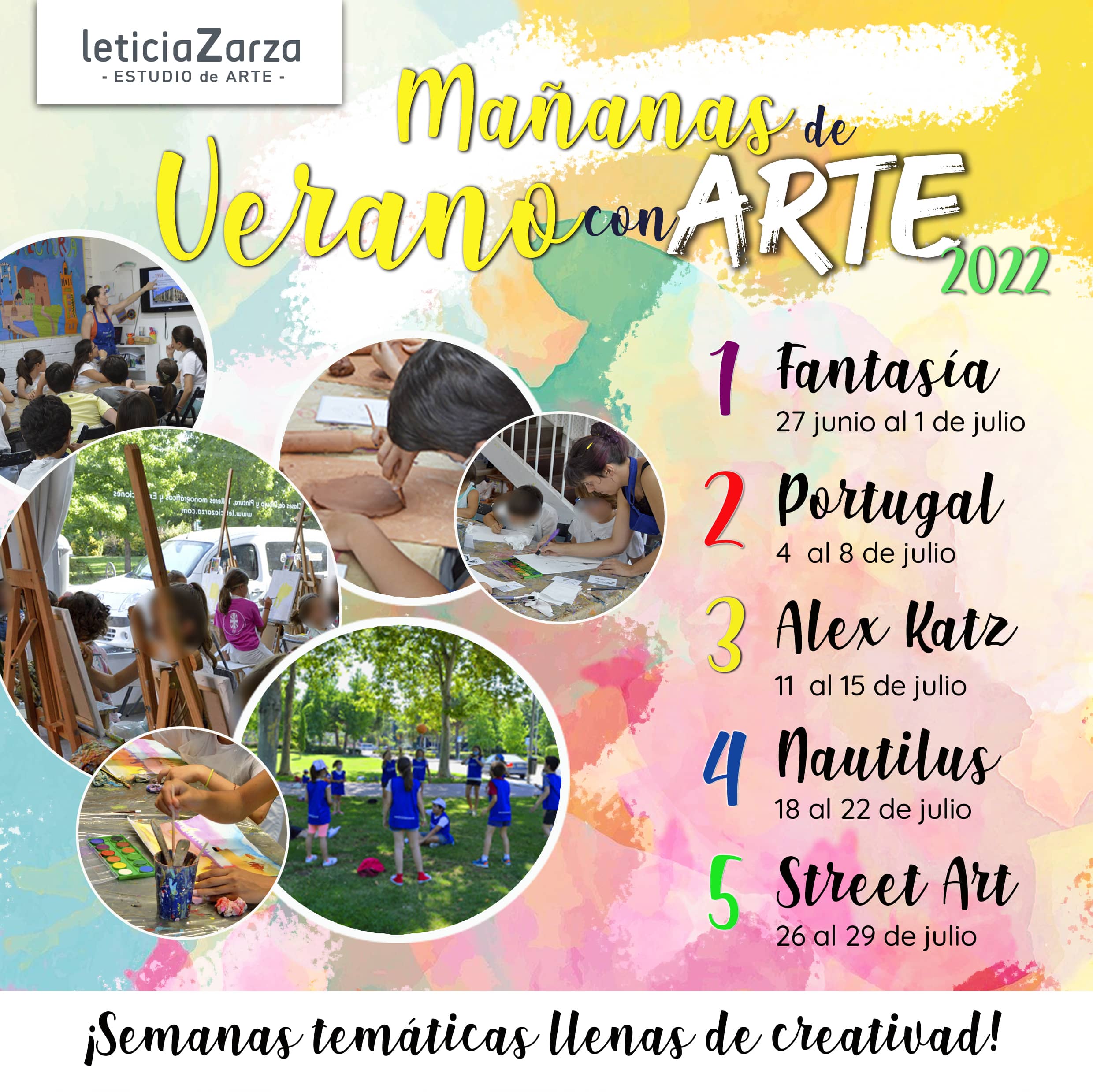 Ya está aquí nuestro programa de MAÑANAS DE VERANO 🌞CON ARTE 2022❣️