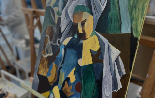 Interpretación de la alumna Raquel Portilla del cuadro “Reina Isabel” de Picasso