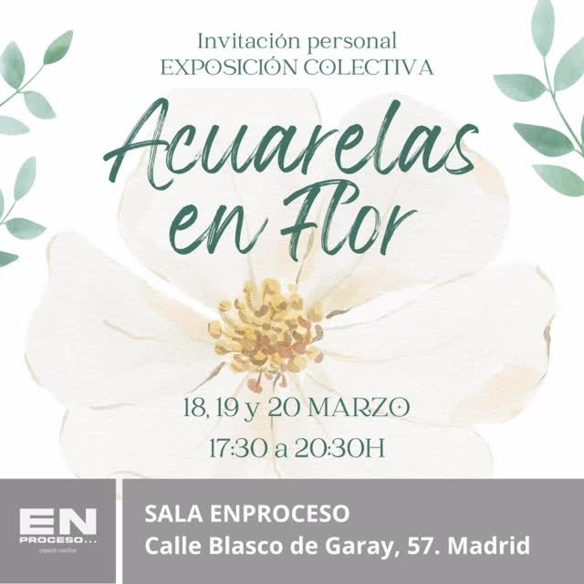 Acuarelas en flor